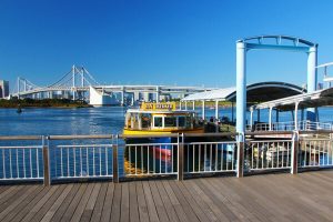 Odaiba Seaside Park ở nhân tạo Odaiba, Tokyo, Nhật Bản